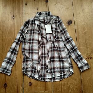 NWT böhme Plaid Flannel Sz S